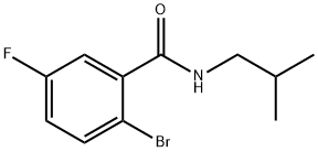 N-ISOBUTYL 2-BROMO-5-FLUOROBENZAMIDE 结构式