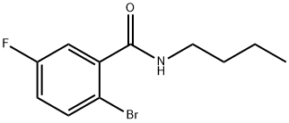 N-BUTYL 2-BROMO-5-FLUOROBENZAMIDE 结构式