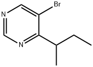 5-BROMO-4-SEC-BUTYLPYRIMIDINE 结构式