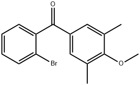 2-Bromo-3',5'-dimethyl-4'-methoxybenzophenone 结构式