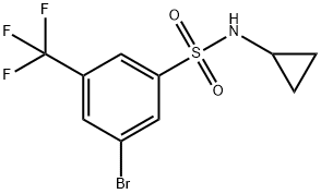 3-Bromo-N-cyclopropyl-5-(trifluoromethyl)benzenesulfonamide