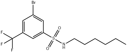 3-Bromo-N-n-hexyl-5-(trifluoromethyl)benzenesulfonamide