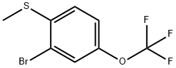 2-BROMO-4-TRIFLUOROMETHOXYTHIOANISOLE 结构式