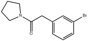 2-(3-BROMOPHENYL)-1-(PYRROLIDIN-1-YL)ETHANONE 结构式
