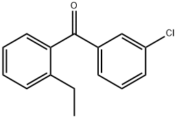 3-Chloro-2'-ethylbenzophenone 结构式