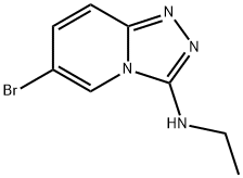 6-溴-3-(N-乙氨基)-[1,2,4]三唑[4,3-A]吡啶 结构式