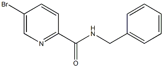 N-BENZYL-5-BROMOPICOLINAMIDE 结构式