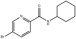 N-CYCLOHEXYL 5-BROMOPICOLINAMIDE 结构式