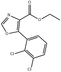 5-(2,3-二氯苯基)恶唑-4-甲酸乙酯 结构式