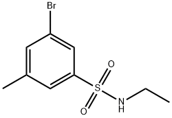 N-ETHYL 3-BROMO-5-METHYLBENZENESULFONAMIDE 结构式