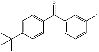 4-tert-Butyl-3'-fluorobenzophenone 结构式