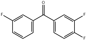 3,3',4-Trifluorobenzophenone 结构式