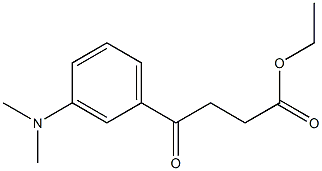 Ethyl 4-[3-(N,N-dimethylamino)phenyl]-4-oxobutanoate 结构式