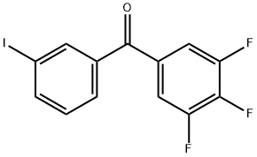 3-Iodo-3',4',5'-trifluorobenzophenone 结构式