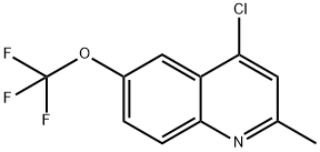 4-CHLORO-2-METHYL-6-TRIFLUOROMETHOXYQUINOLINE 结构式