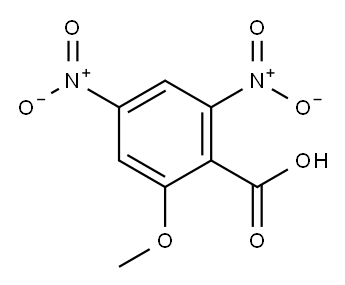 2-甲氧基-4,6-二硝基苯甲酸 结构式