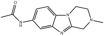 Acetamide,  N-(1,2,3,4-tetrahydro-2-methylpyrazino[1,2-a]benzimidazol-8-yl)- 结构式