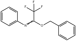 苄基-2,2,2-三氟-N-苯基亚氨逐乙酸酯 结构式