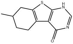 7-甲基-5,6,7,8-四氢苯并[B]噻吩并[2,3-D]吡啶-4(3H)-酮 结构式