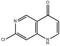 7-氯-1,6-萘啶-4(1H)-酮 结构式