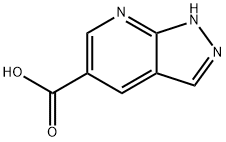 1H-吡唑并[3,4-B]吡啶-5-甲酸 结构式