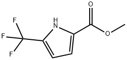5-三氟甲基-1H-吡咯-2-羧酸甲酯 结构式