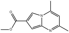 Pyrrolo[1,2-a]pyrimidine-7-carboxylic  acid,  2,4-dimethyl-,  methyl  ester 结构式