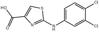 2-((3,4-二氯苯基)亚氨基)-2,3-二氢噻唑-4-羧酸 结构式