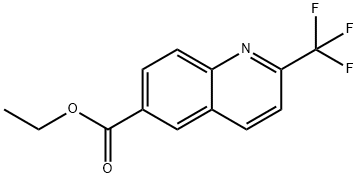 2-三氟甲基喹啉-6-羧酸乙酯 结构式