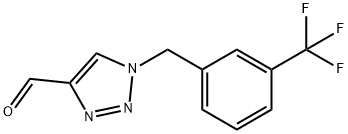 1-(3-(三氟甲基)苄基)-1H-1,2,3-三唑-4-甲醛 结构式