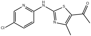 1-{2-[(5-chloro-2-pyridinyl)amino]-4-methyl-1,3-thiazol-5-yl}-1-ethanone 结构式