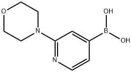 (2-吗啉代吡啶-4-基)硼酸 结构式