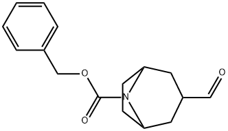 EXO-8-CBZ-3-FORMYL-8-AZABICYCLO[3.2.1]OCTANE 结构式