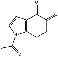 4H-Indol-4-one,  1-acetyl-1,5,6,7-tetrahydro-5-methylene- 结构式