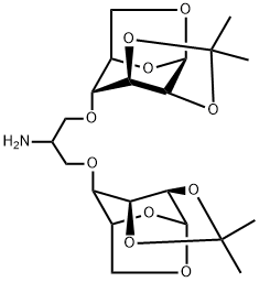 2-氨基-1,3-二(1,6-脱水-2,3-O-亚异丙基B-D吡喃甘露糖-4-O-基) - 丙烷 结构式