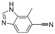 1H-Benzimidazole-6-carbonitrile,  7-methyl- 结构式