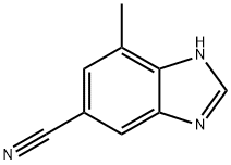 1H-Benzimidazole-5-carbonitrile,  7-methyl- 结构式