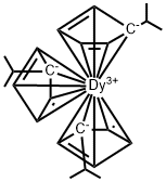 三(异丙基环戊二烯基)镝 结构式