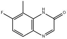 2(1H)-Quinoxalinone,  7-fluoro-8-methyl- 结构式