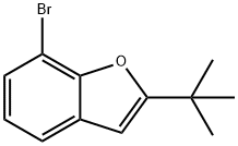 7-broMo-2-tert-bulylbenzofuran 结构式