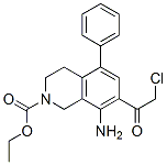 2(1H)-Isoquinolinecarboxylic  acid,  8-amino-7-(2-chloroacetyl)-3,4-dihydro-5-phenyl-,  ethyl  ester 结构式