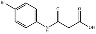 3-(4-溴苯氨基)-3-氧代丙酸 结构式