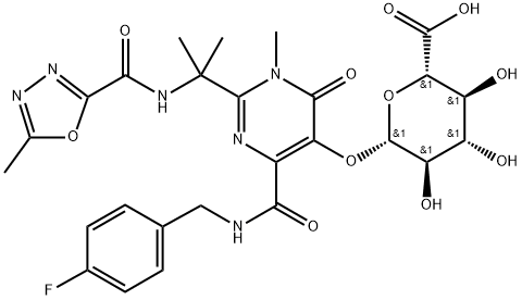 雷特格韦葡萄糖醛酸苷 结构式