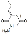 2-Pentenoic  acid,  2-(acetylamino)-4-methyl-,  hydrazide 结构式