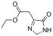 1H-Imidazole-4-acetic  acid,  2,5-dihydro-5-oxo-,  ethyl  ester 结构式