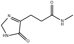 1H-Imidazole-4-propanamide,  2,5-dihydro-N-methyl-5-oxo- 结构式