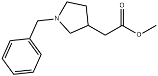 1-苄基-3-吡咯烷乙酸甲酯 结构式