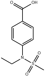 4-[乙基(甲基磺酰基)氨基]苯甲酸 结构式
