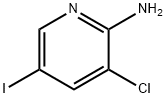 3-氯-5-碘吡啶-2-胺 结构式