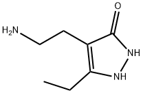 3H-Pyrazol-3-one,  4-(2-aminoethyl)-5-ethyl-1,2-dihydro- 结构式